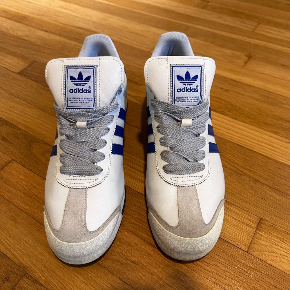 Adidas Original Samoa in blue and white in used condition.